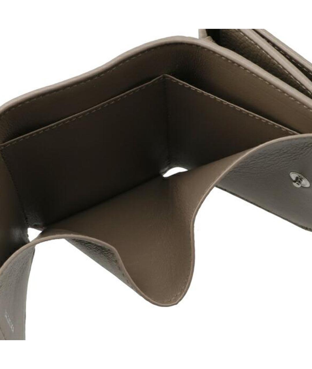 BALENCIAGA Коричневый кожаный кошелек, фото 7
