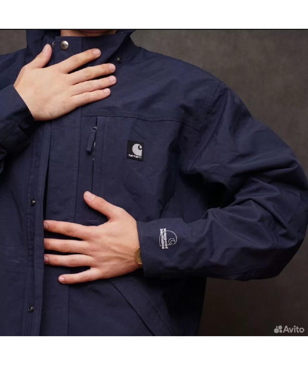 CARHARTT WIP Синяя полиэстеровая куртка, фото 3