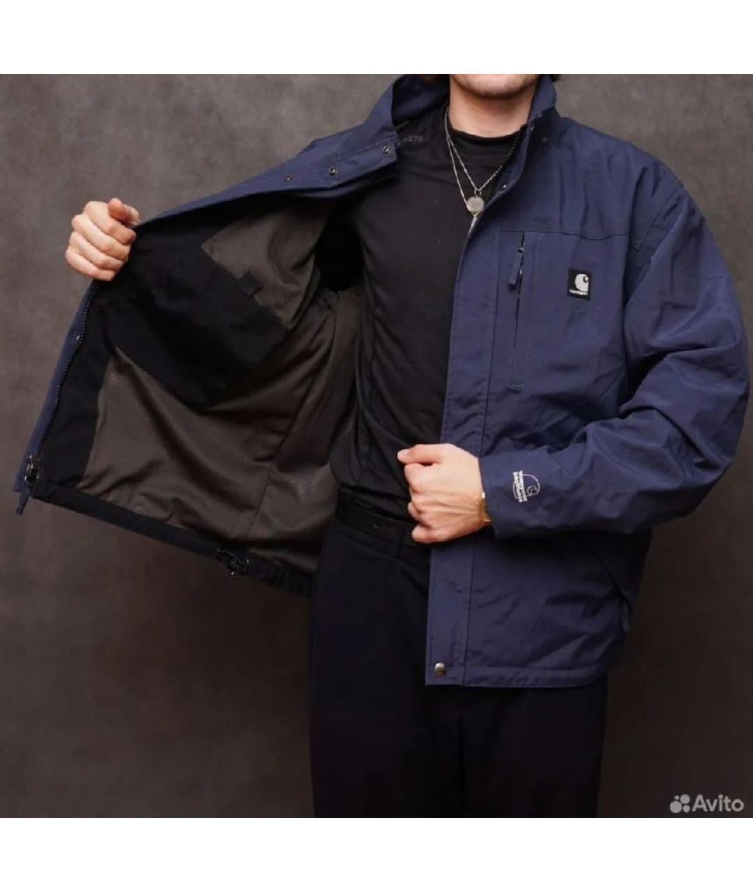 CARHARTT WIP Синяя полиэстеровая куртка, фото 2