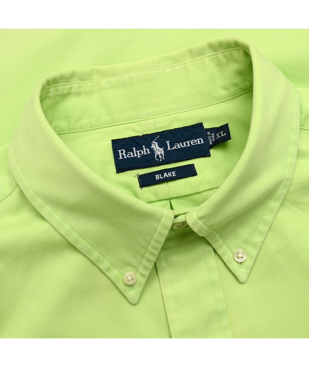 POLO RALPH LAUREN Салатовая хлопковая кэжуал рубашка, фото 4