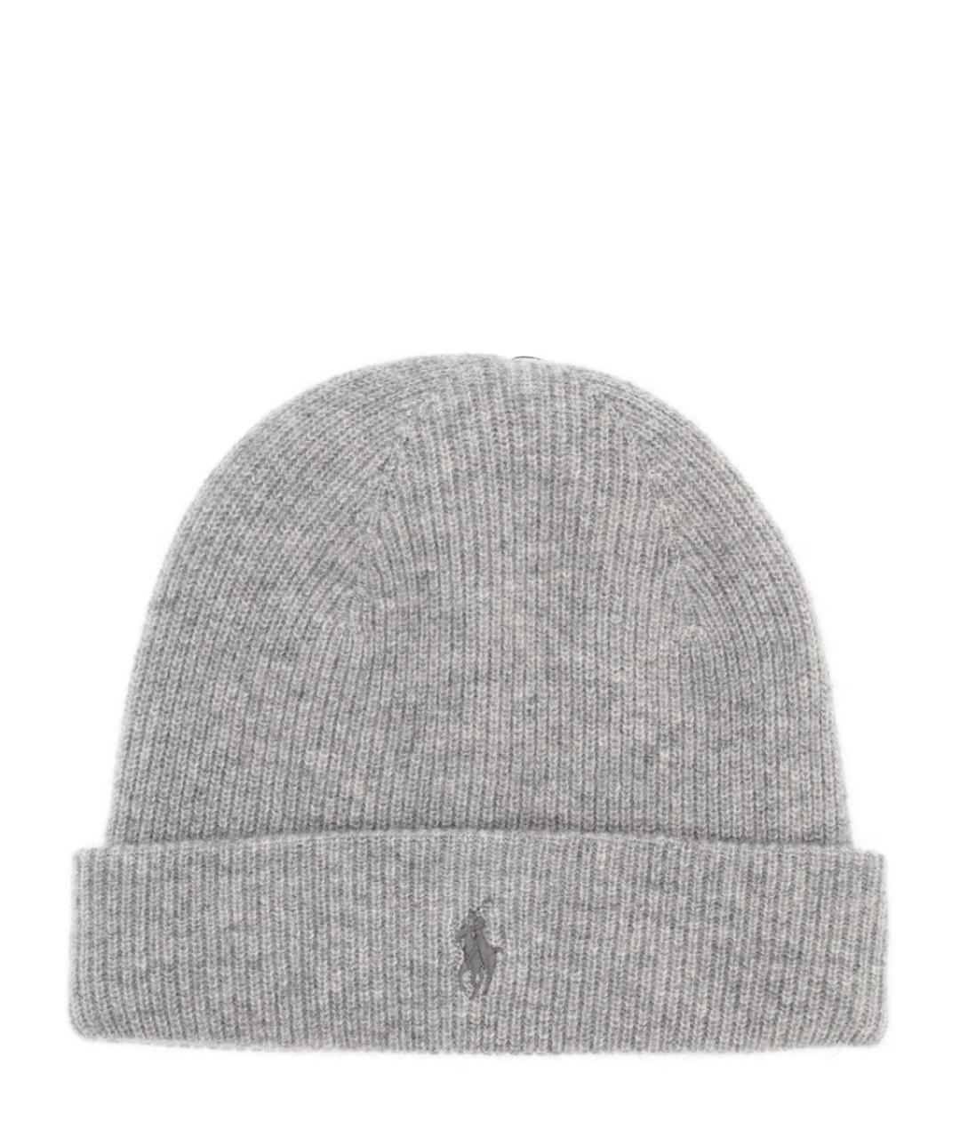 POLO RALPH LAUREN Серая кашемировая кепка/бейсболка, фото 1