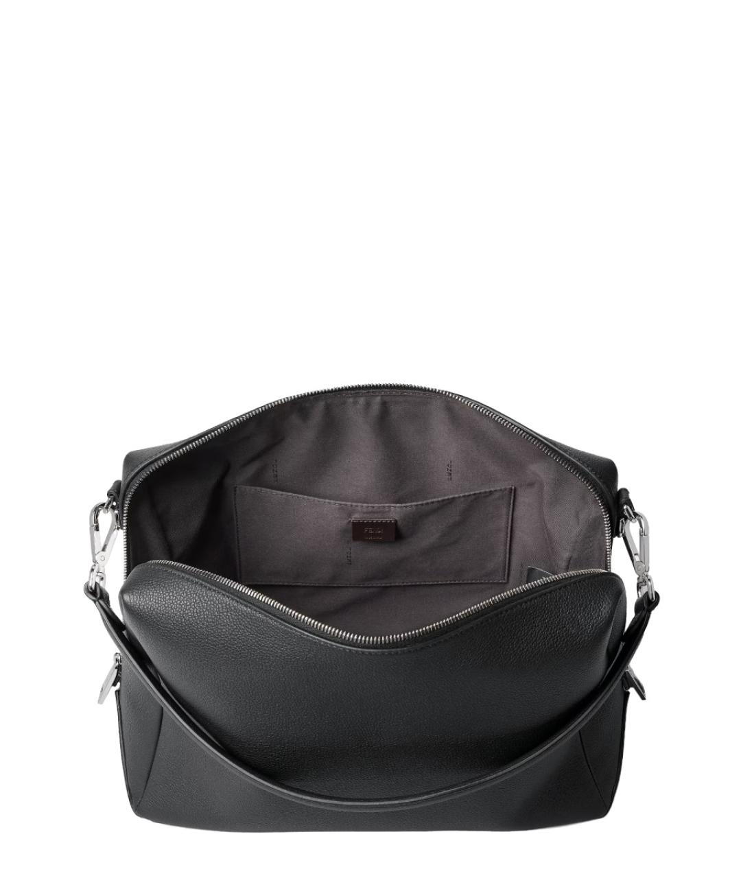 FENDI Черная кожаная сумка на плечо, фото 3