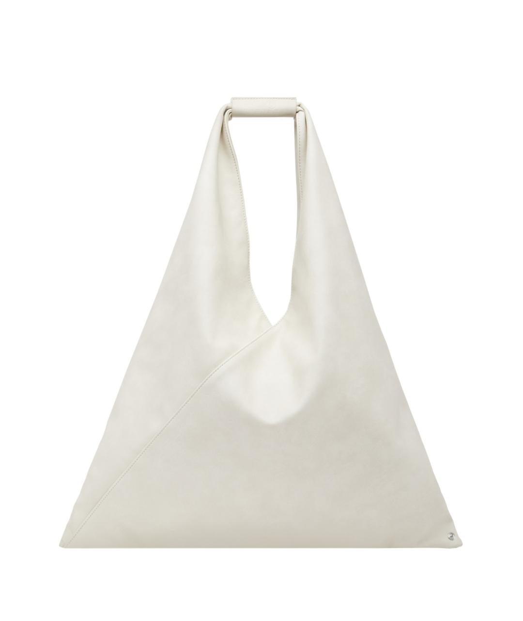 MM6 MAISON MARGIELA Белая сумка тоут из искусственной кожи, фото 1