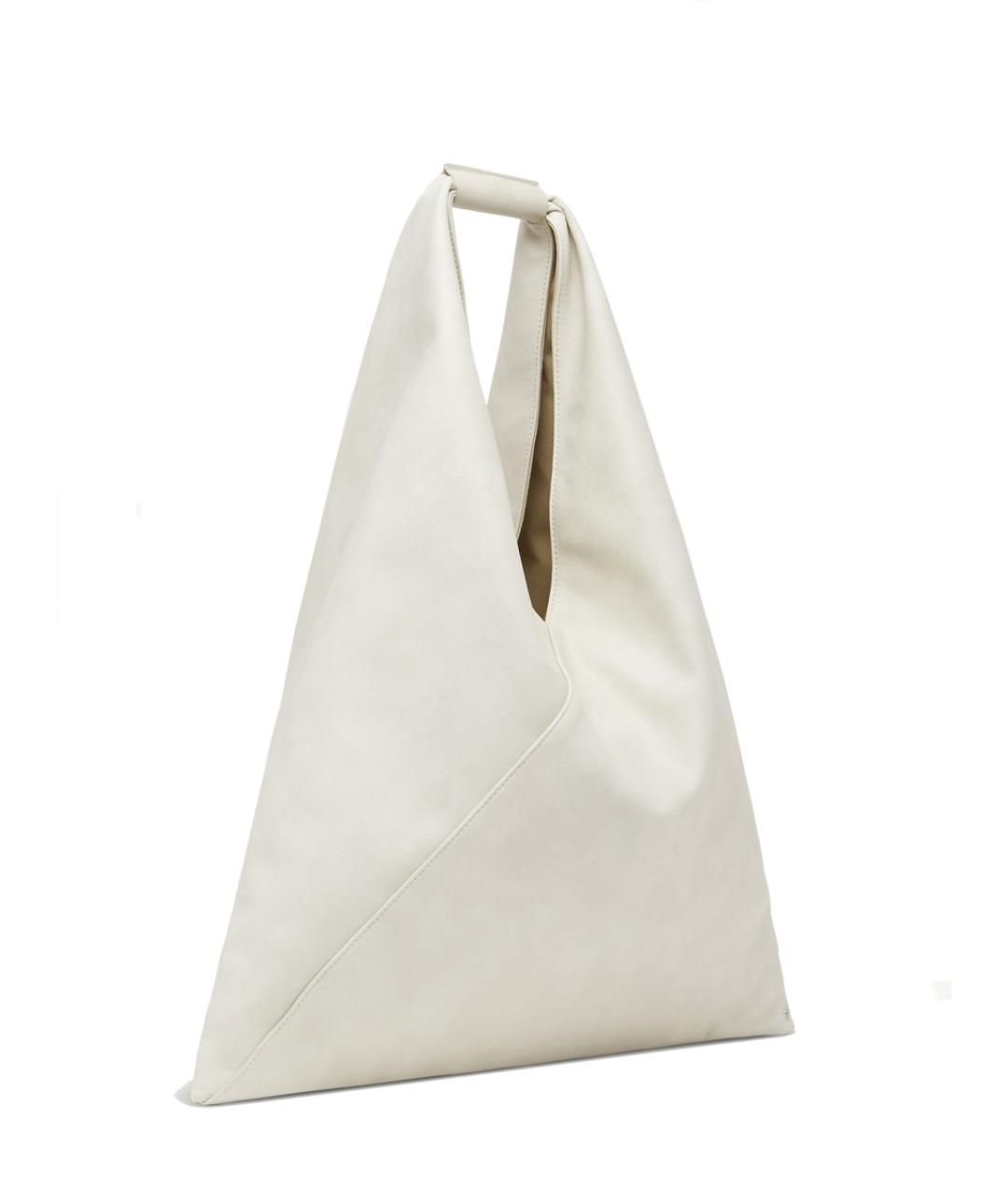 MM6 MAISON MARGIELA Белая сумка тоут из искусственной кожи, фото 2
