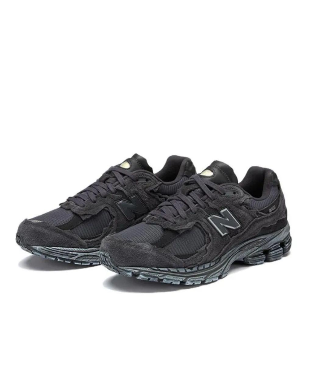 NEW BALANCE Черные низкие кроссовки / кеды из искусственной кожи, фото 2