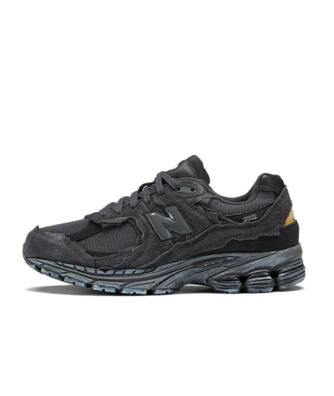 NEW BALANCE Черные низкие кроссовки / кеды из искусственной кожи, фото 3