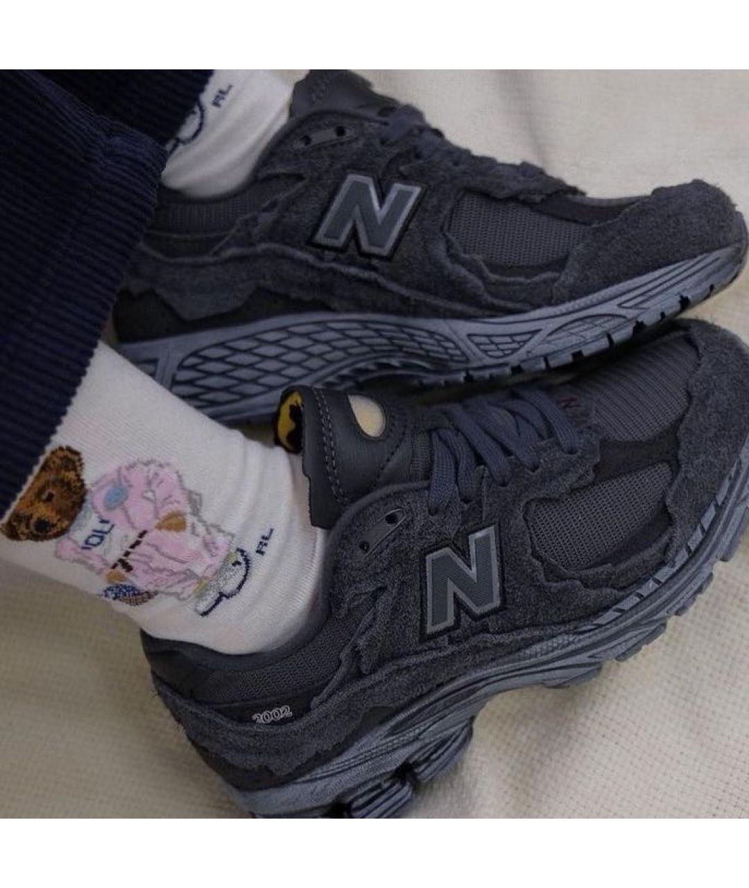 NEW BALANCE Черные низкие кроссовки / кеды из искусственной кожи, фото 6