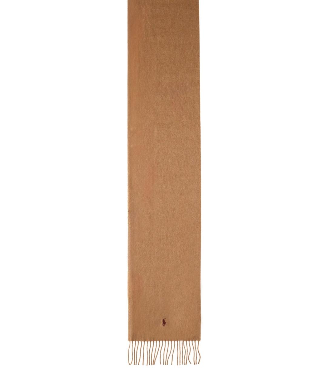POLO RALPH LAUREN Бежевый кашемировый шарф, фото 2