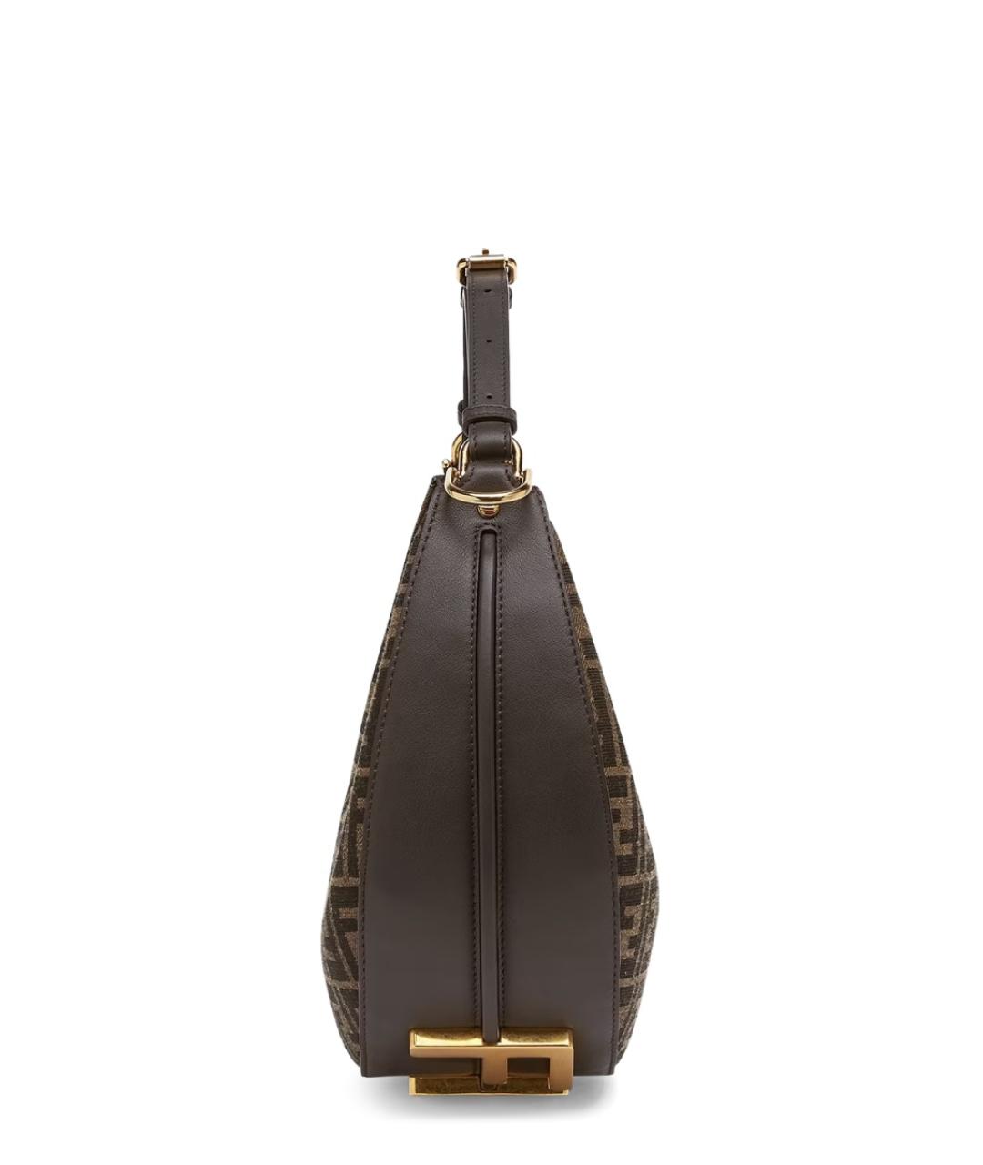 FENDI Коричневая сумка тоут, фото 3