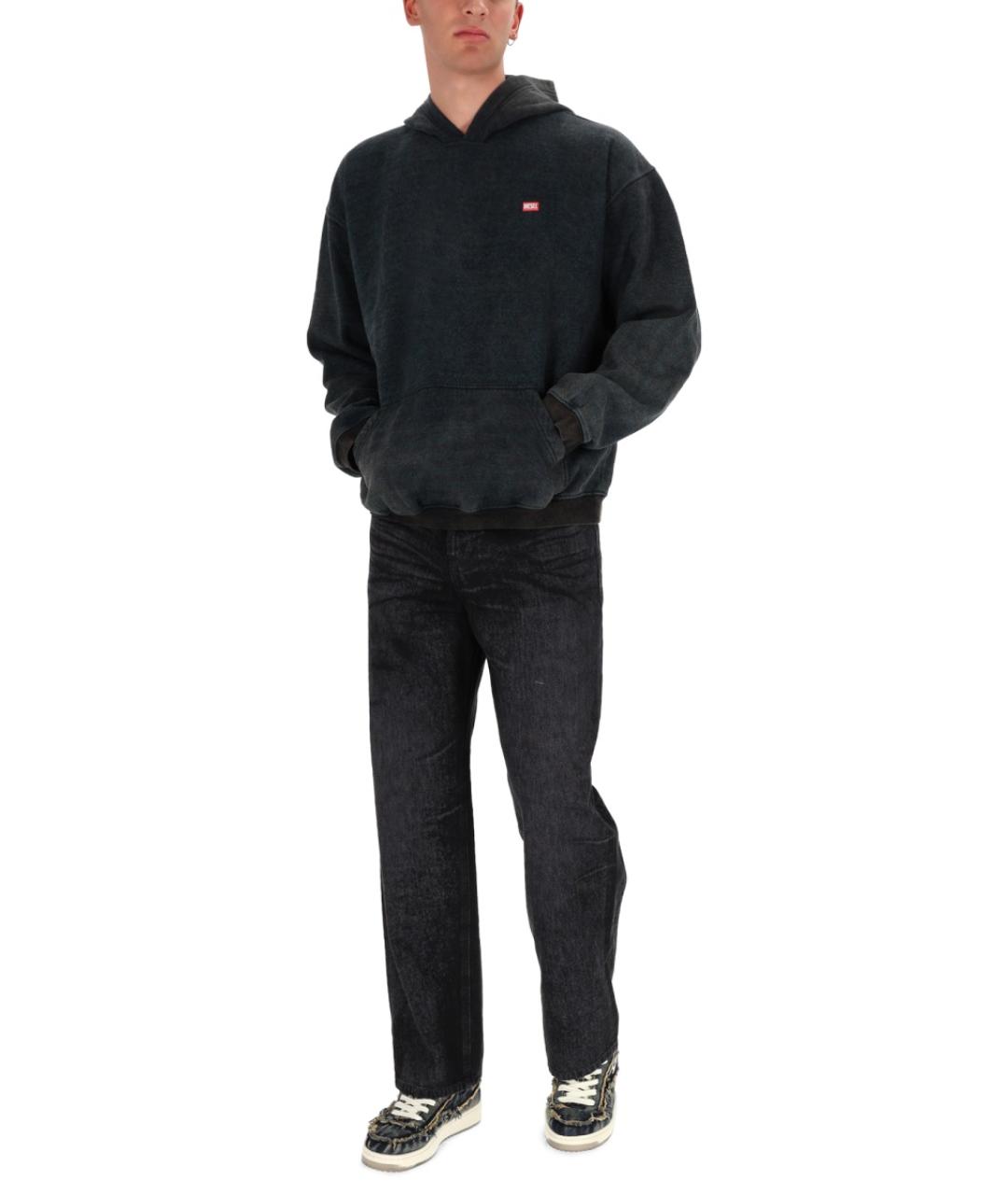 DIESEL Черный хлопковый джемпер / свитер, фото 3