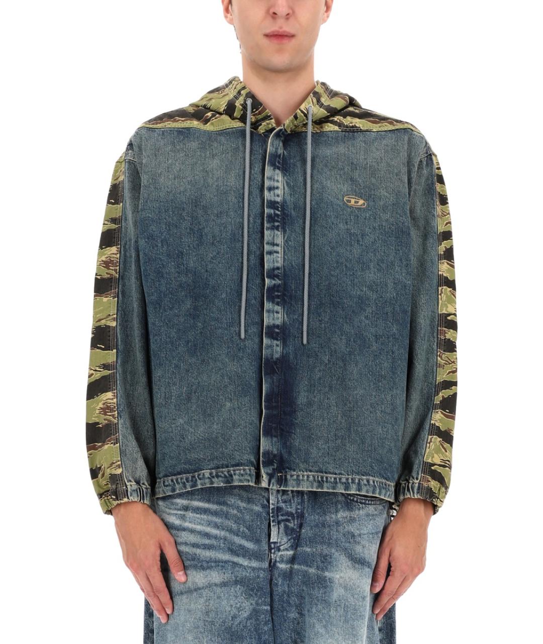 DIESEL Синяя хлопковая кэжуал рубашка, фото 2