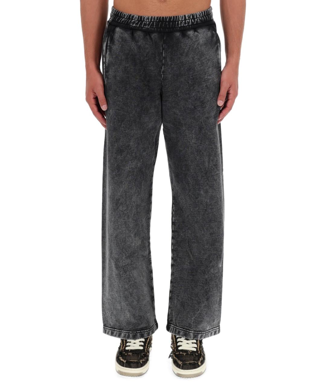 DIESEL Черные хлопковые повседневные брюки, фото 2