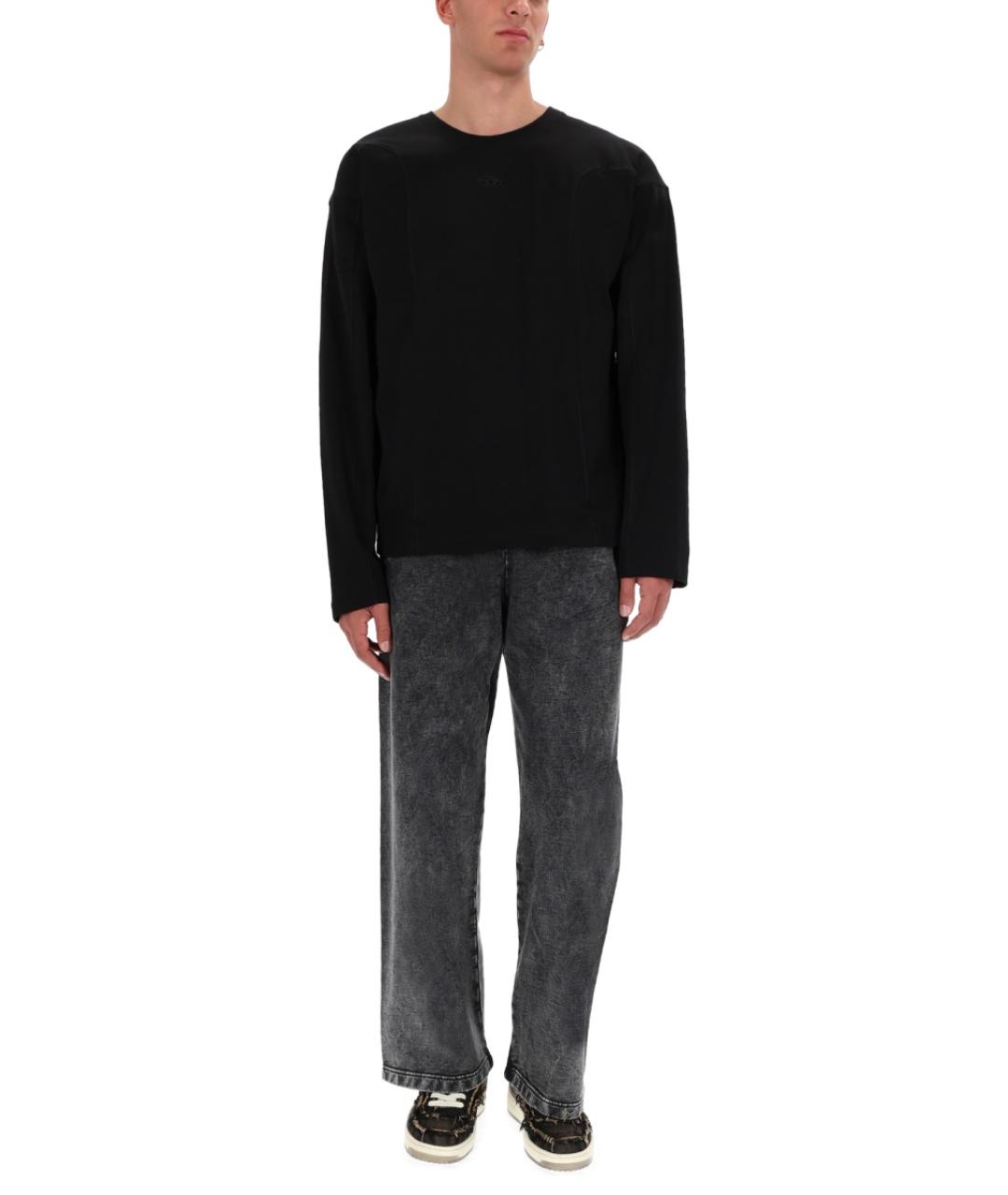 DIESEL Черные хлопковые повседневные брюки, фото 3