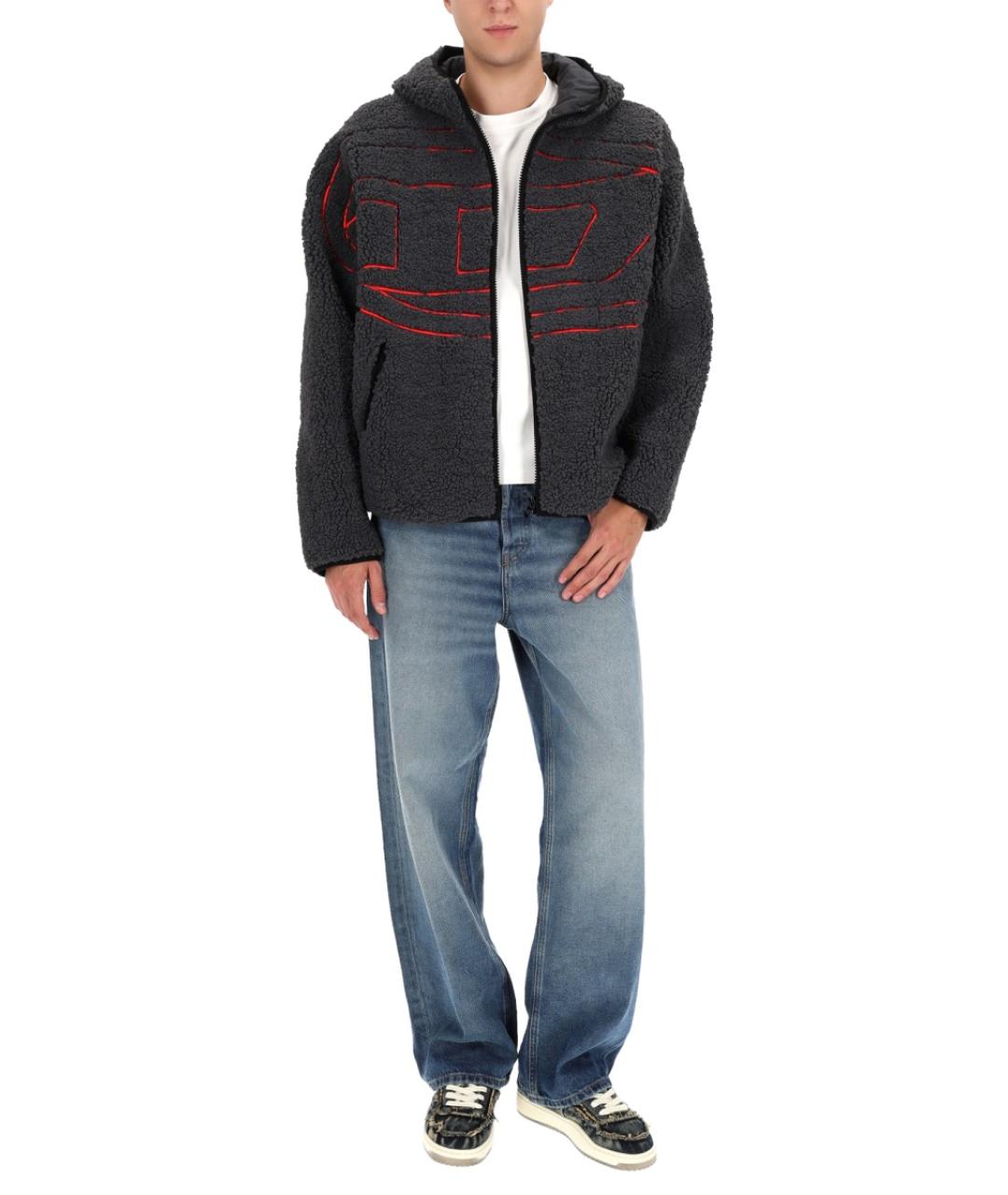 DIESEL Черный полиэстеровый джемпер / свитер, фото 3