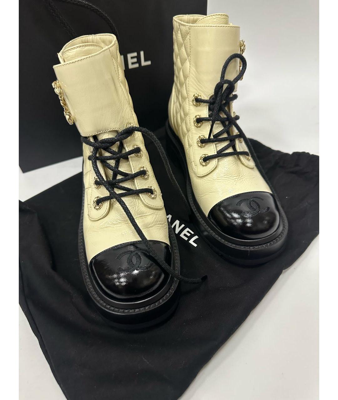 CHANEL Мульти кожаные ботинки, фото 6
