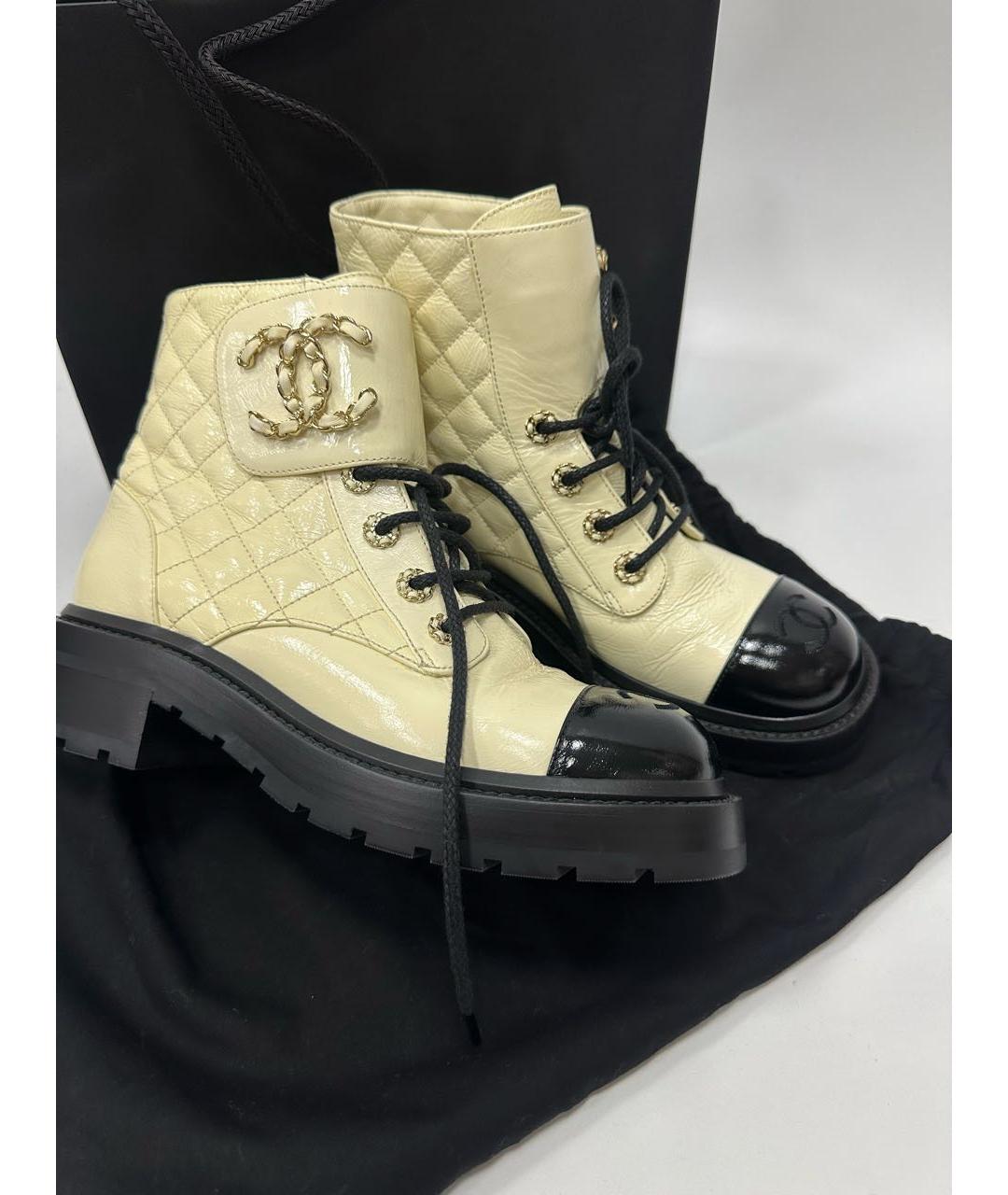 CHANEL Мульти кожаные ботинки, фото 8