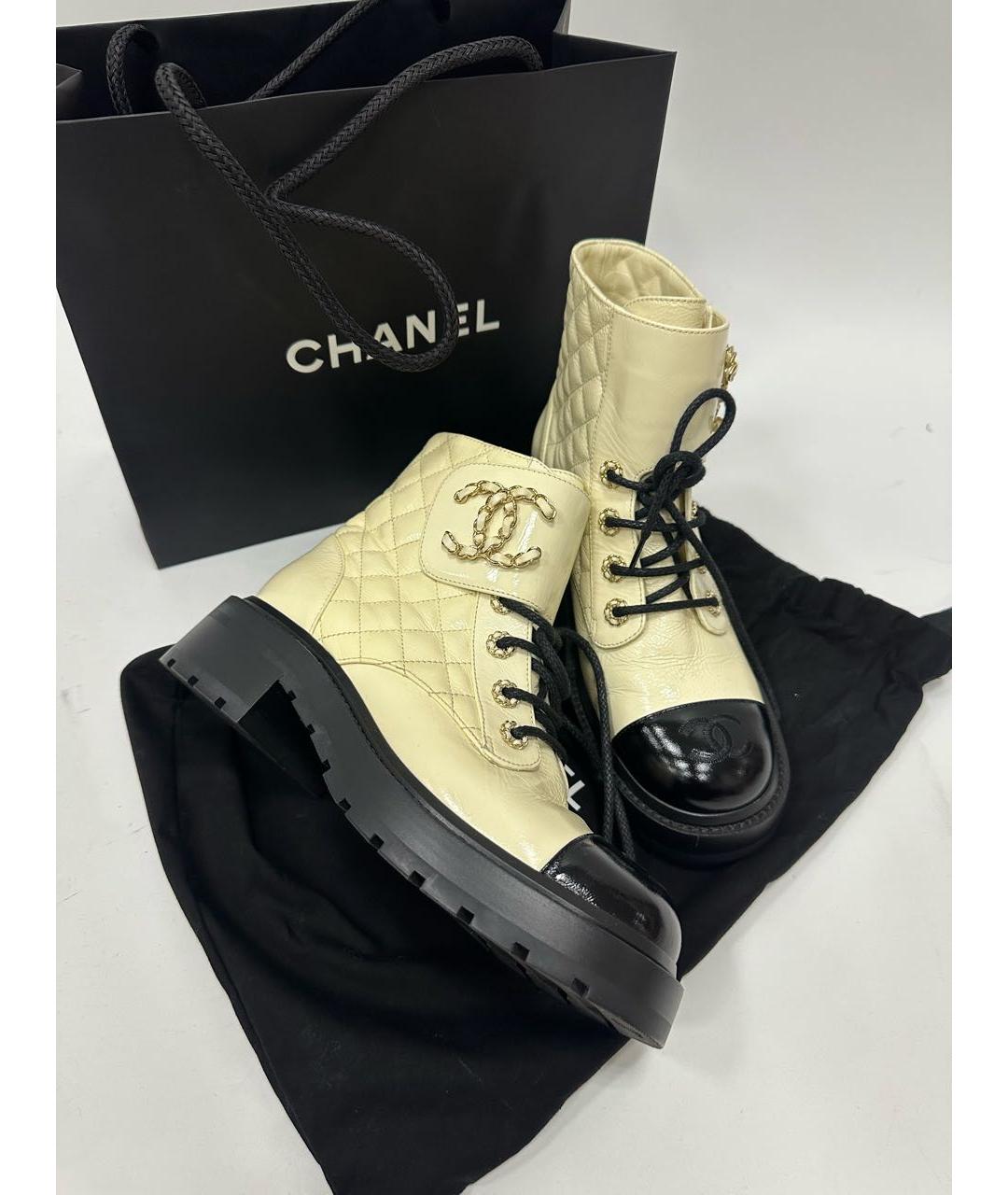 CHANEL Мульти кожаные ботинки, фото 5