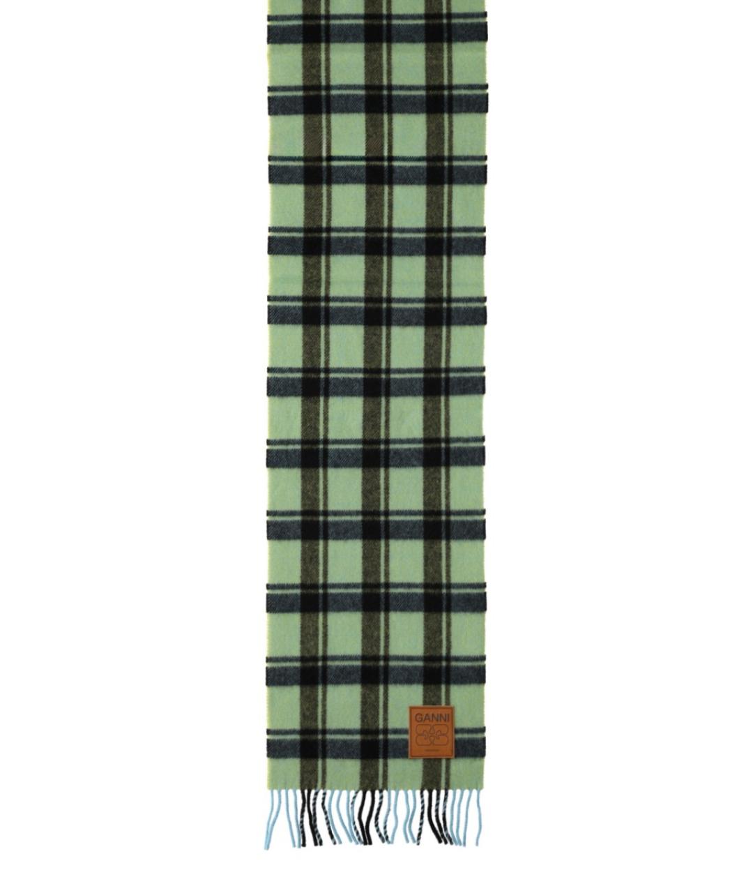 GANNI Мульти шерстяной шарф, фото 2