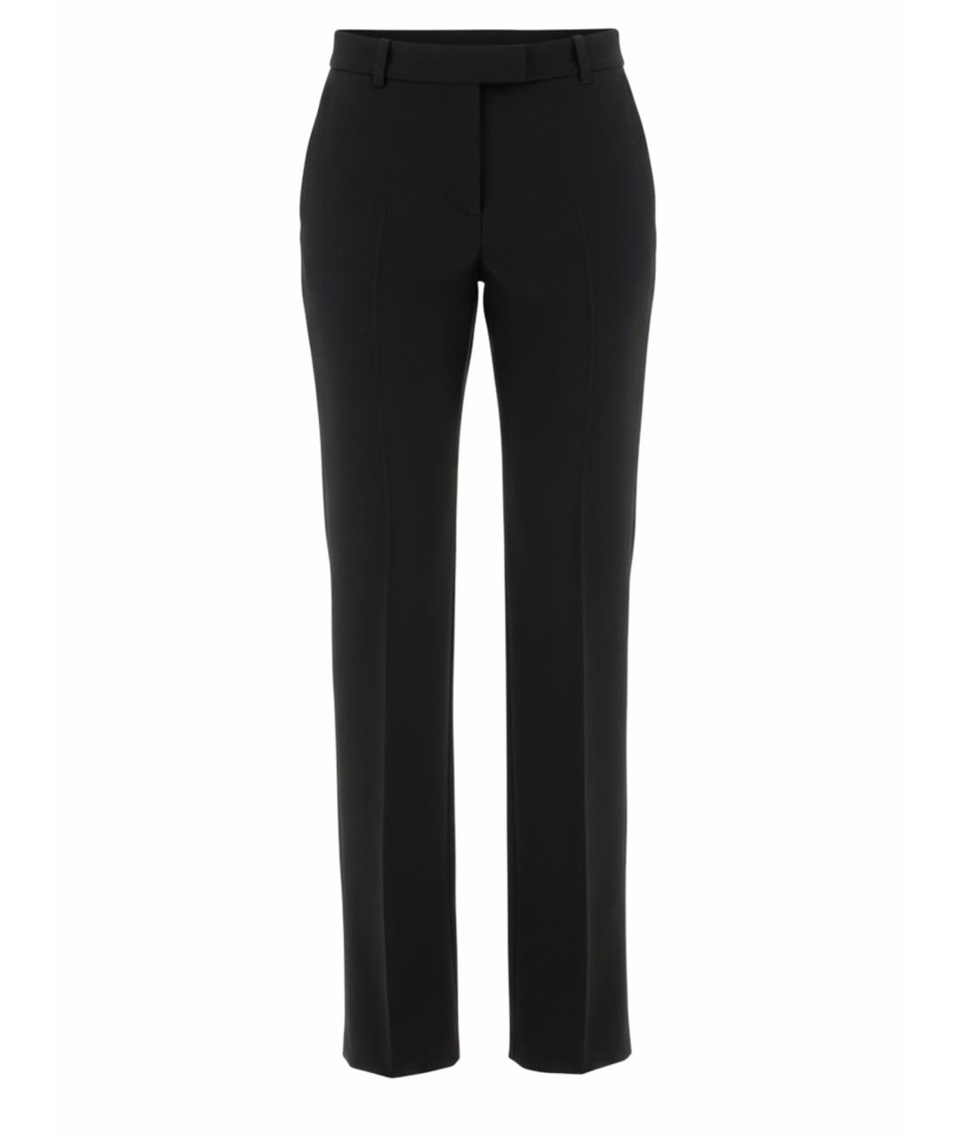 ALEXANDER MCQUEEN Черные шерстяные прямые брюки, фото 1