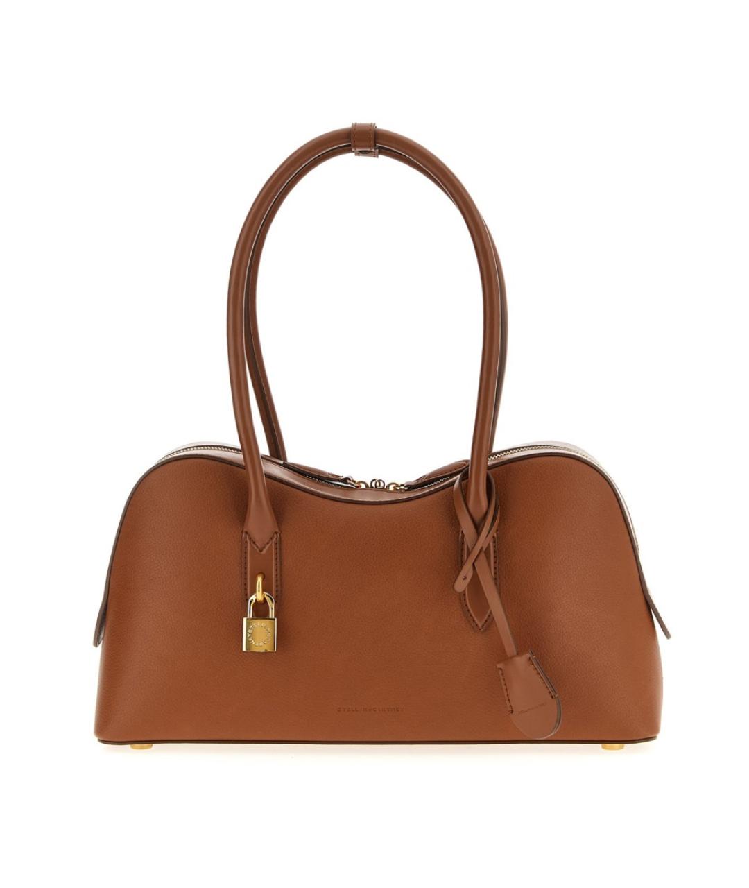 STELLA MCCARTNEY Коричневая синтетическая сумка через плечо, фото 1