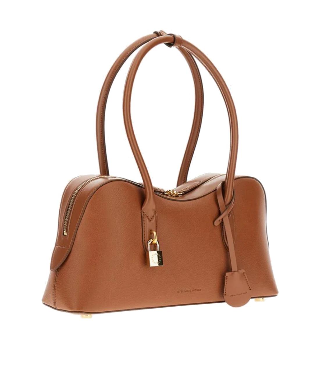 STELLA MCCARTNEY Коричневая синтетическая сумка через плечо, фото 2