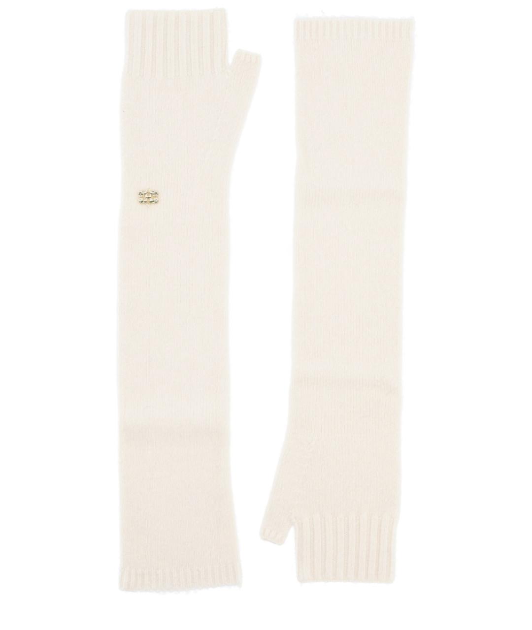 GANNI Белые шерстяные перчатки, фото 2