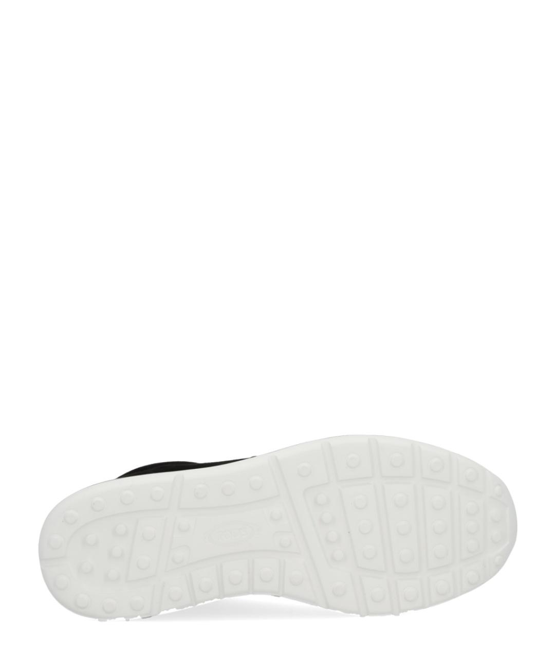 TOD'S Черные замшевые низкие кроссовки / кеды, фото 6