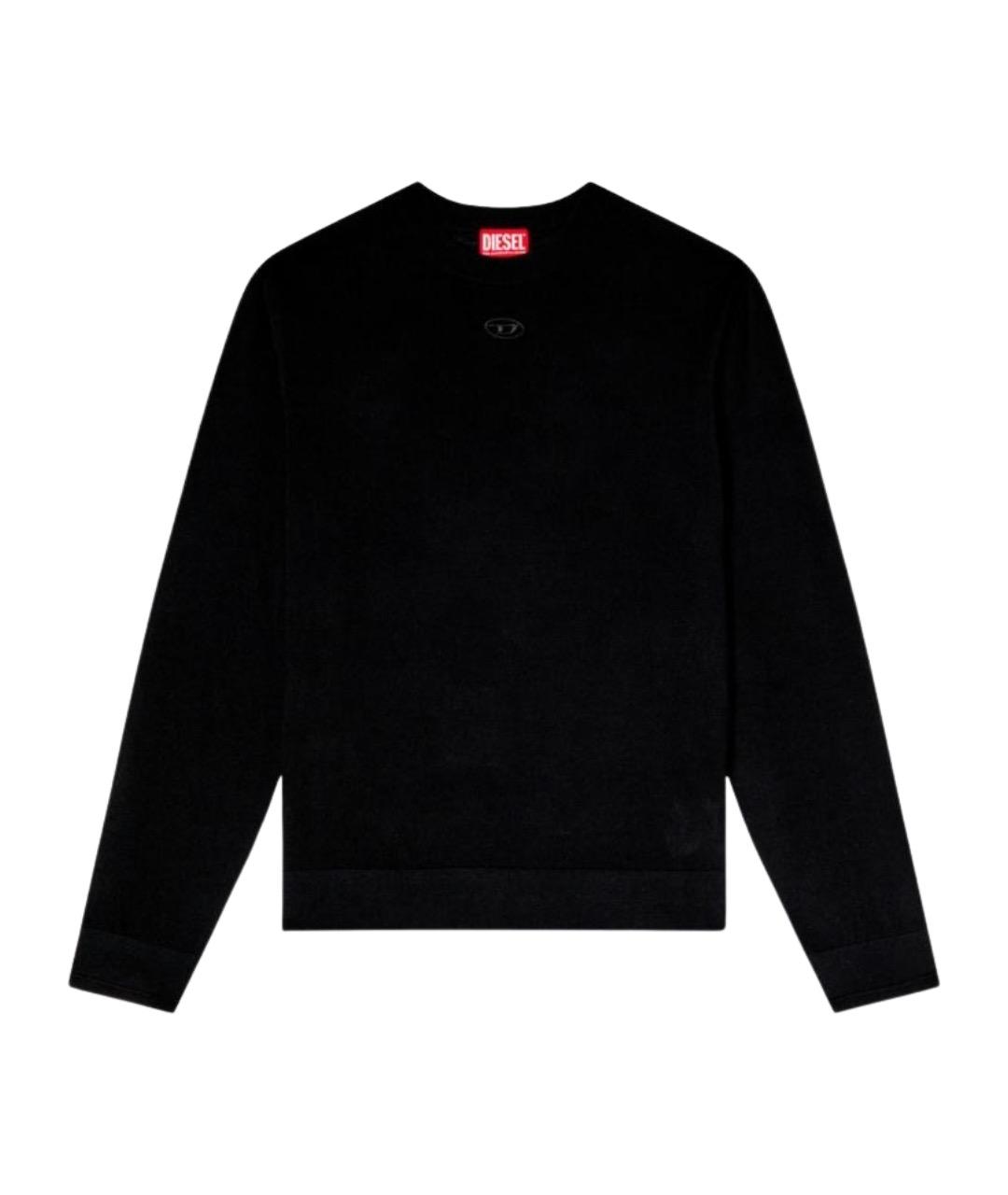 DIESEL Черный шерстяной джемпер / свитер, фото 1