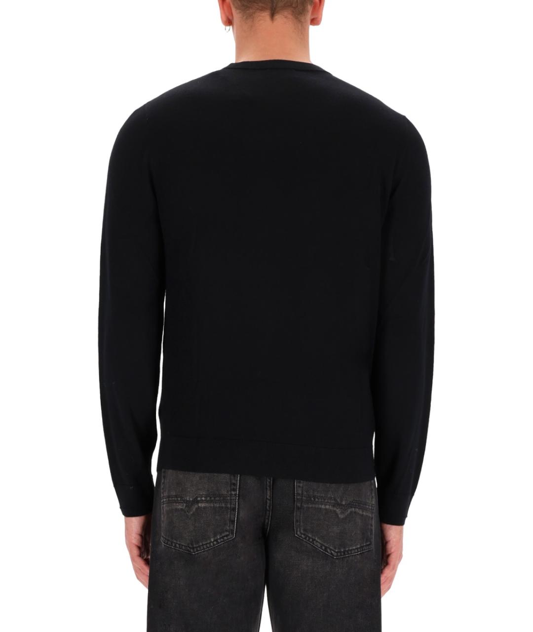 DIESEL Черный шерстяной джемпер / свитер, фото 4