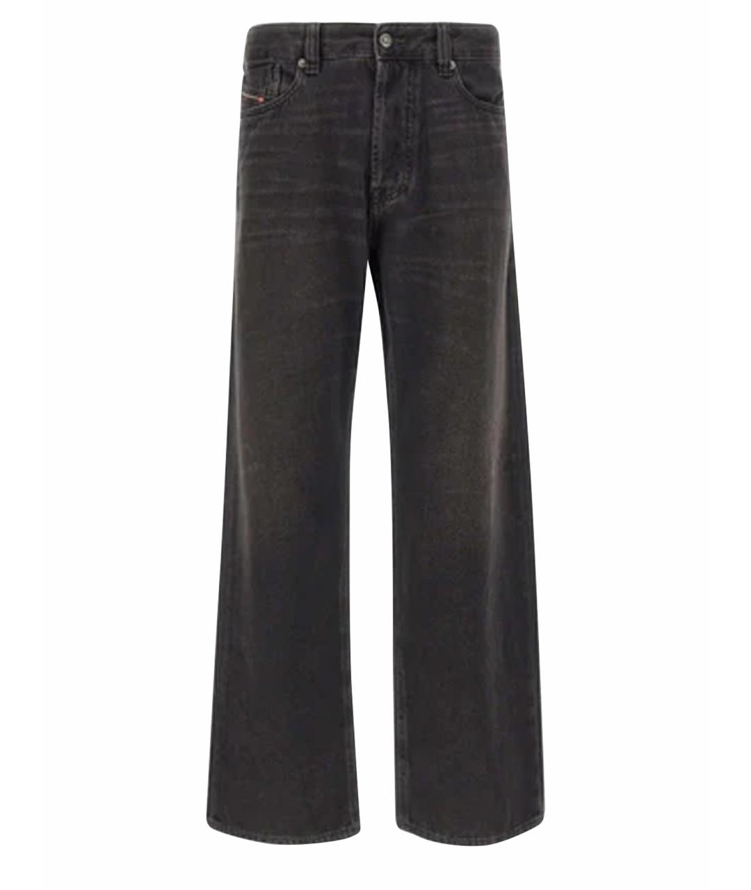 DIESEL Черные хлопковые прямые джинсы, фото 1