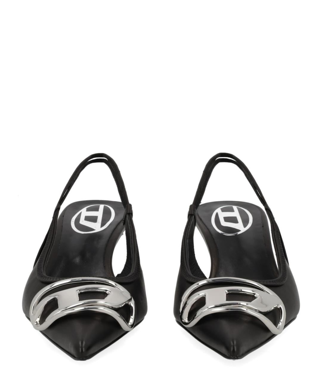 DIESEL Черные кожаные туфли, фото 3