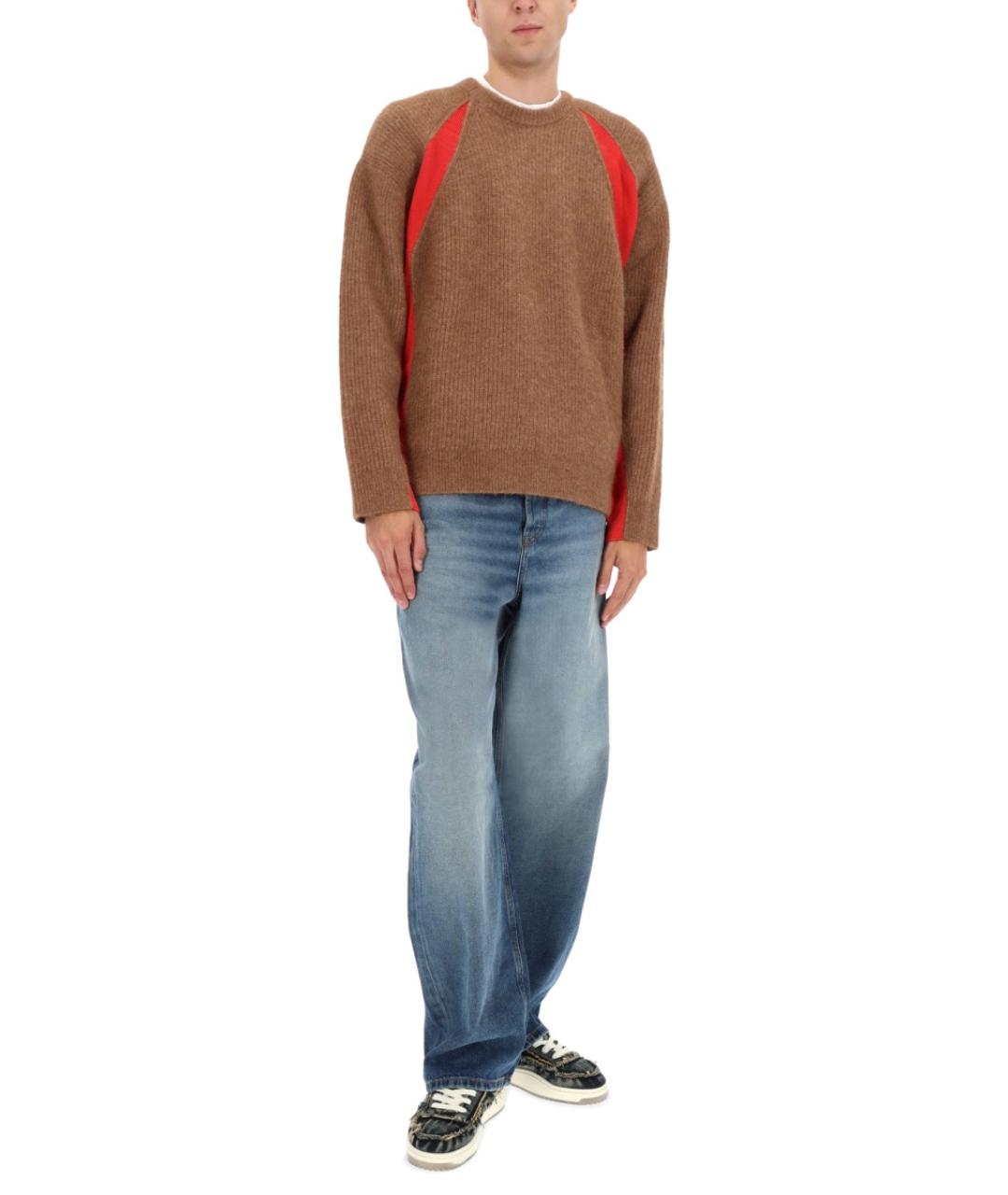 DIESEL Синие хлопковые прямые джинсы, фото 3