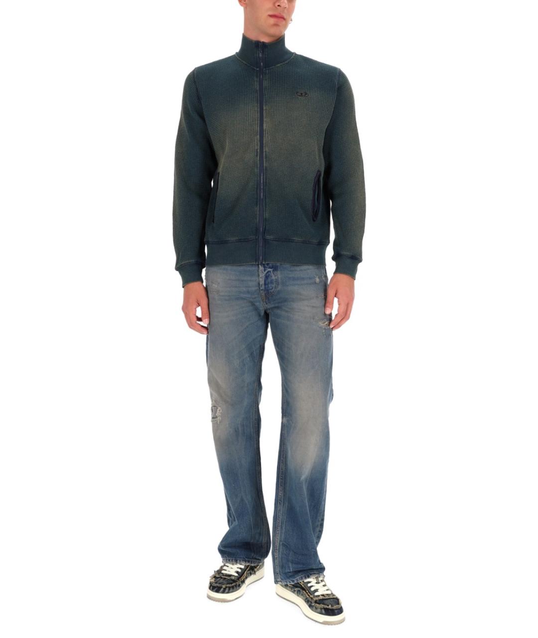 DIESEL Синий хлопковый джемпер / свитер, фото 3