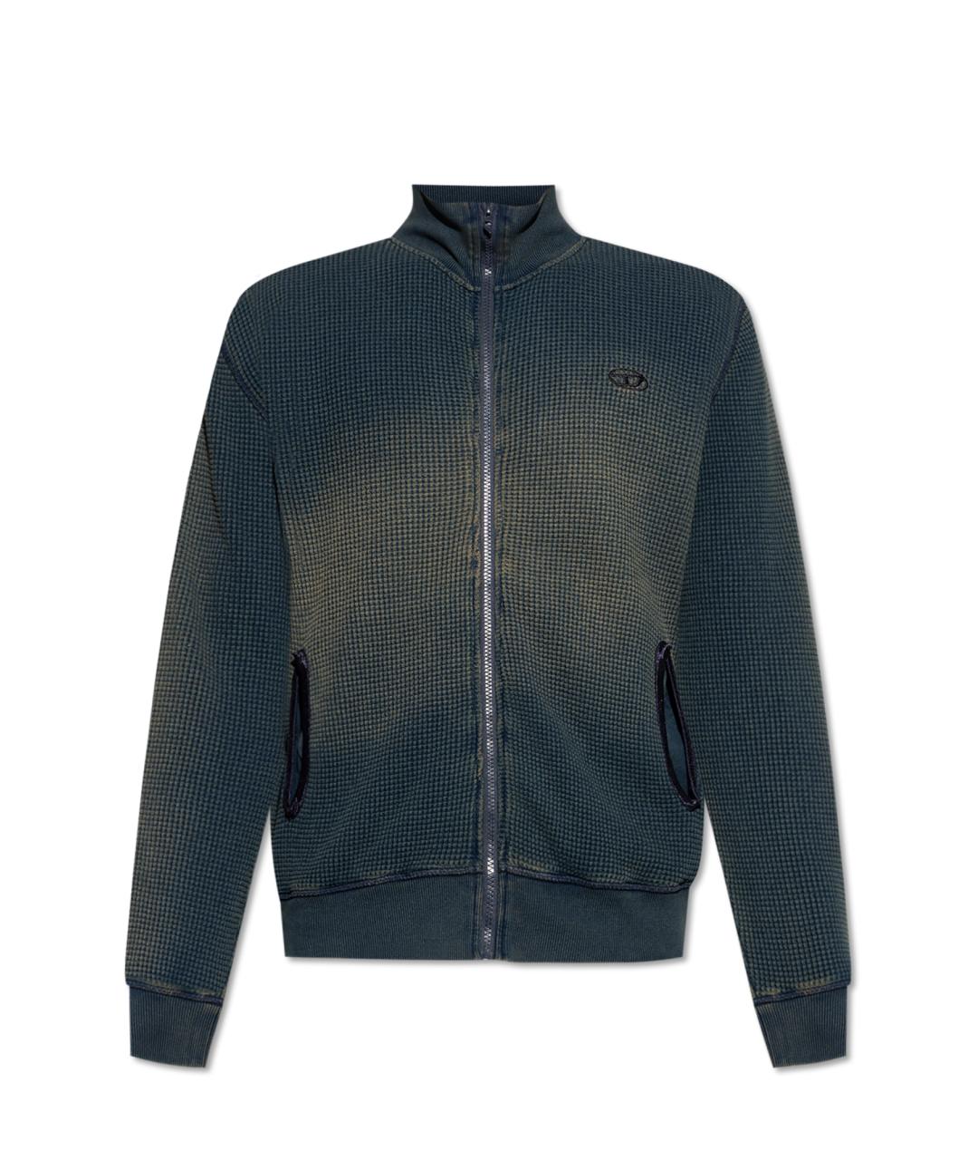 DIESEL Синий хлопковый джемпер / свитер, фото 1