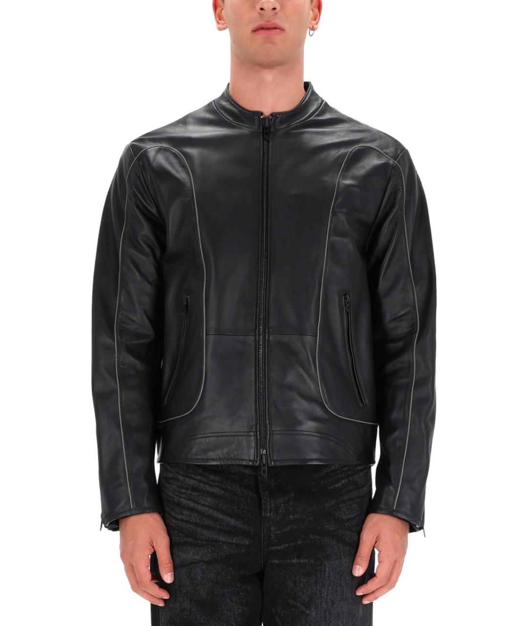 DIESEL Черная кожаная куртка, фото 2