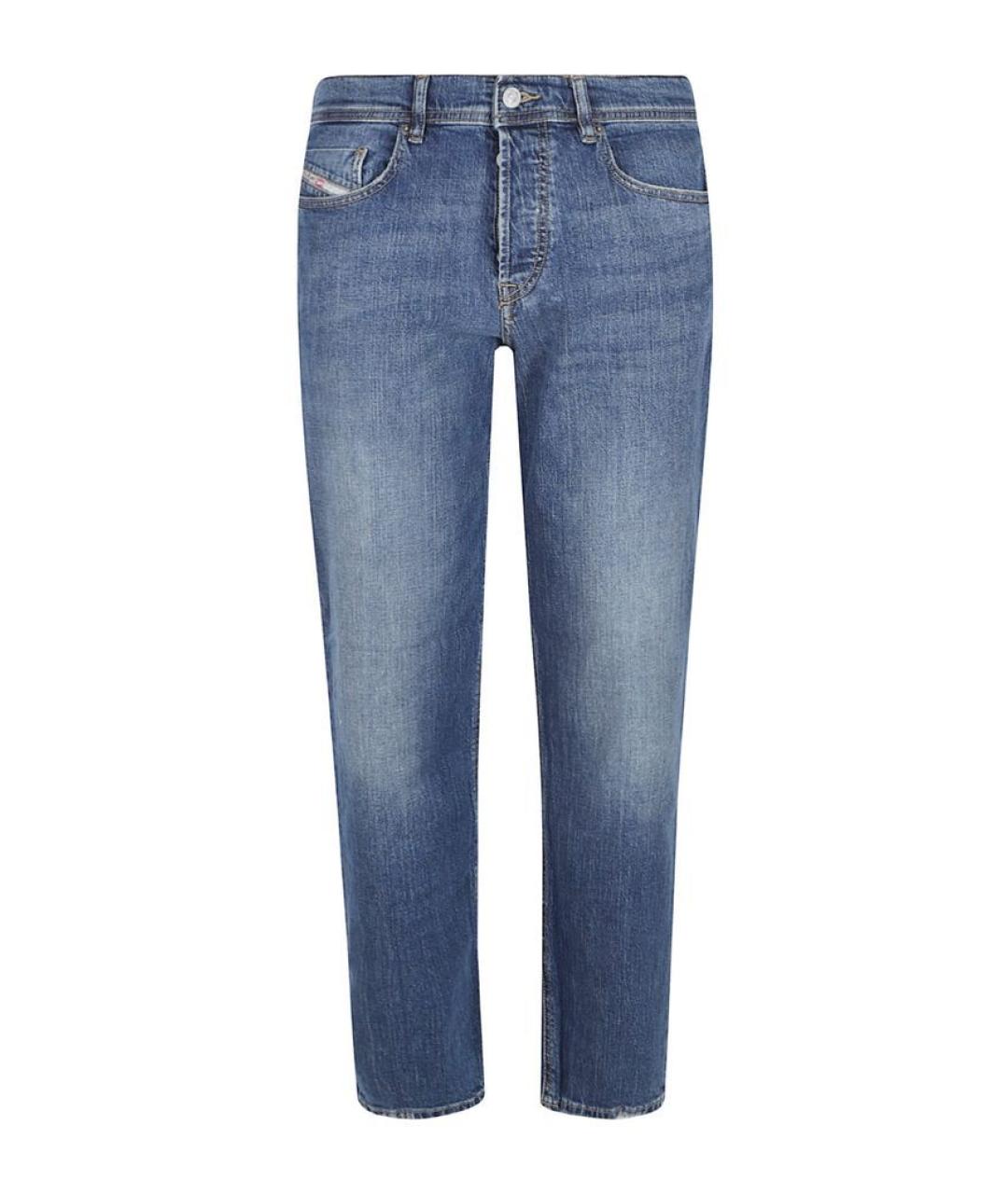 DIESEL Синие хлопковые прямые джинсы, фото 1