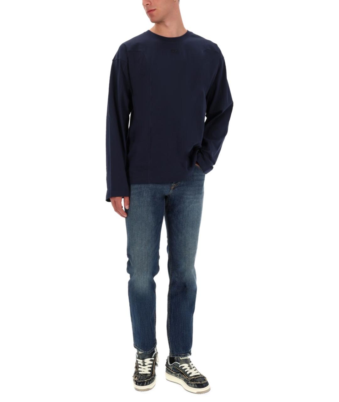 DIESEL Серая хлопковая футболка, фото 2