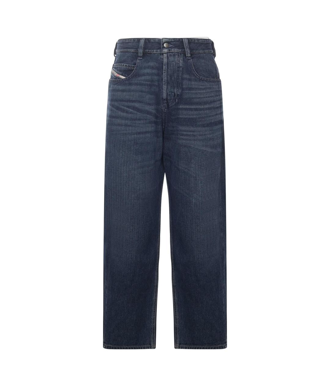 DIESEL Синие хлопковые прямые джинсы, фото 1