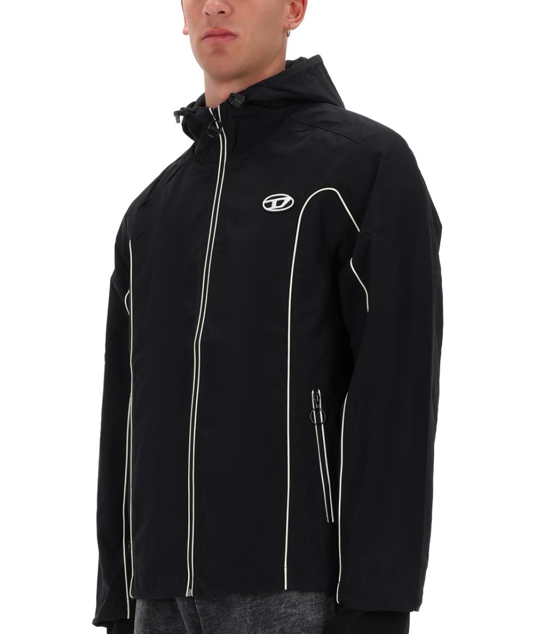 DIESEL Черная полиамидовая куртка, фото 4