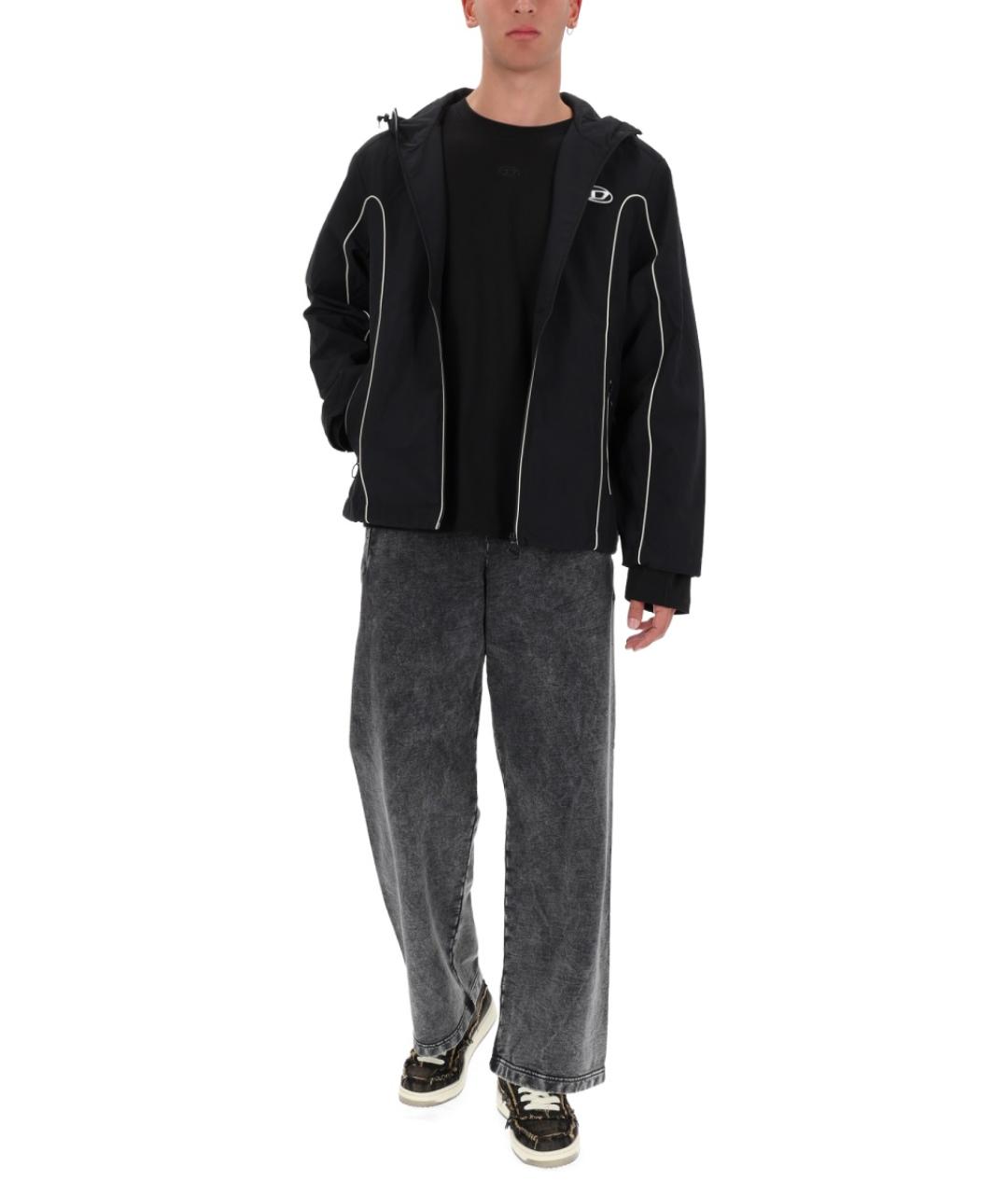 DIESEL Черная полиамидовая куртка, фото 3