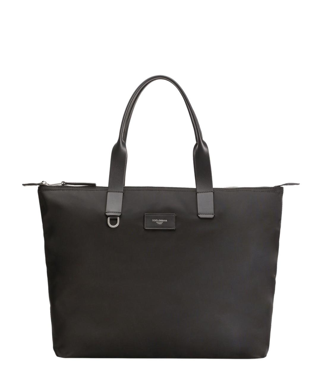 DOLCE&GABBANA Черная синтетическая сумка тоут, фото 1