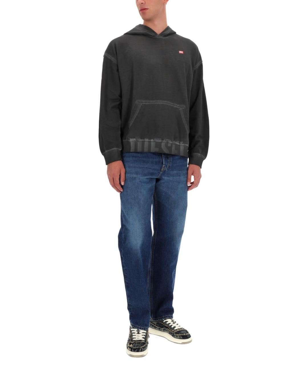 DIESEL Синие хлопковые прямые джинсы, фото 3