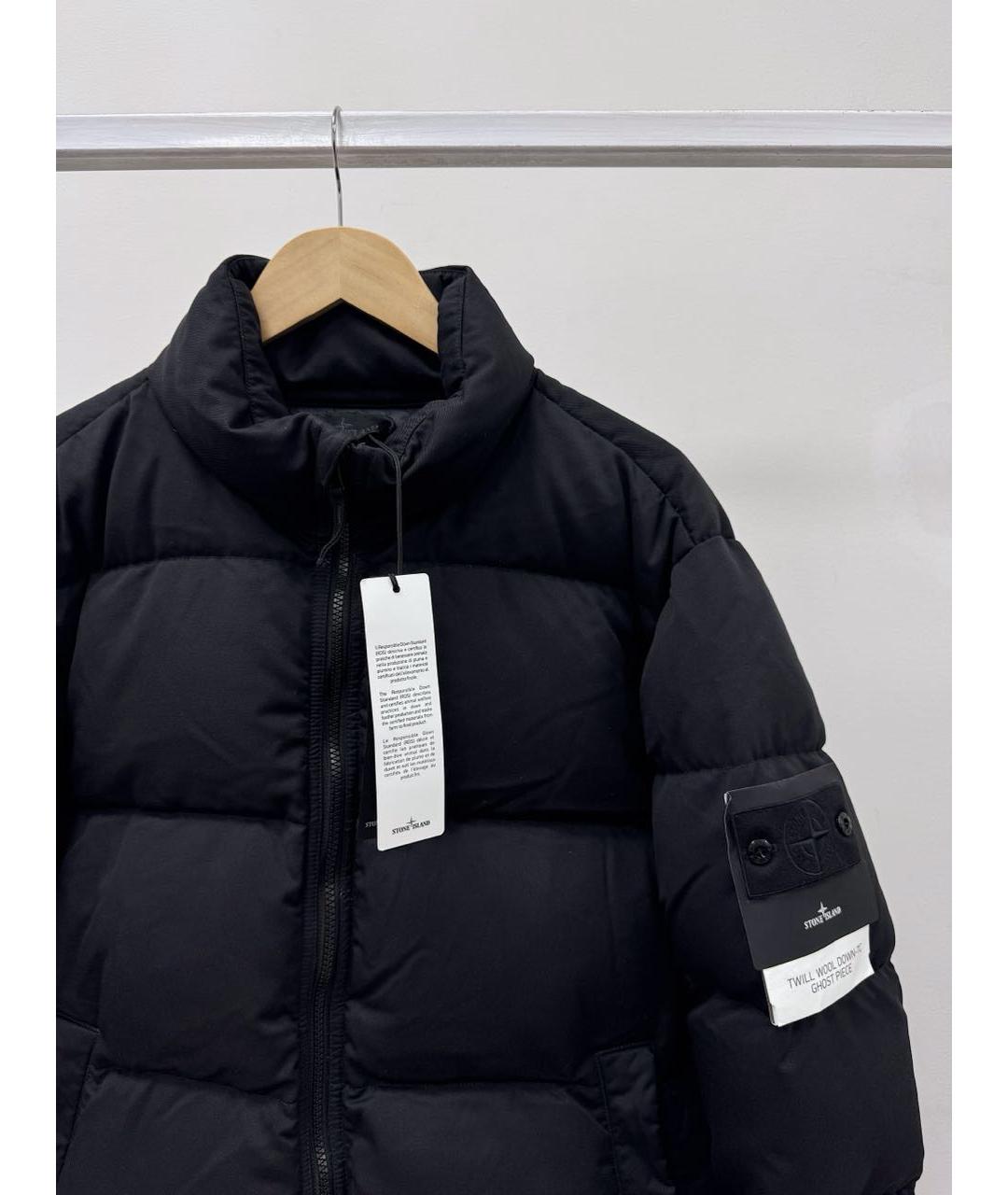 STONE ISLAND Черная шерстяная куртка, фото 2