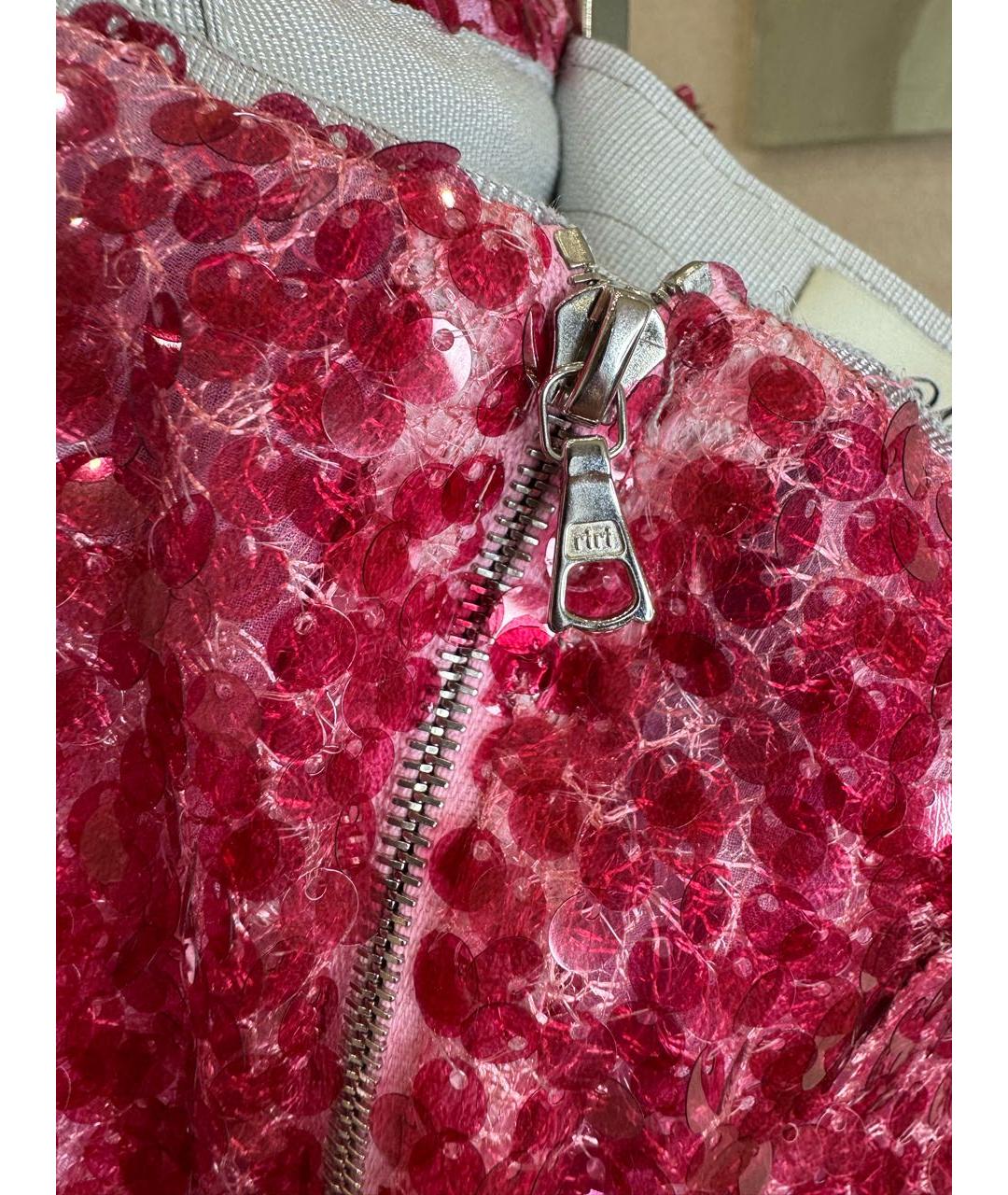 WALK OF SHAME Розовая шелковая юбка макси, фото 6