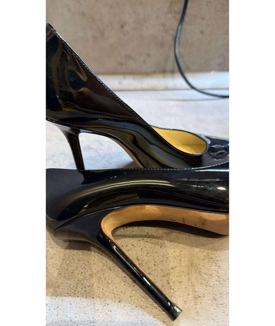 JIMMY CHOO Черные туфли из лакированной кожи, фото 6