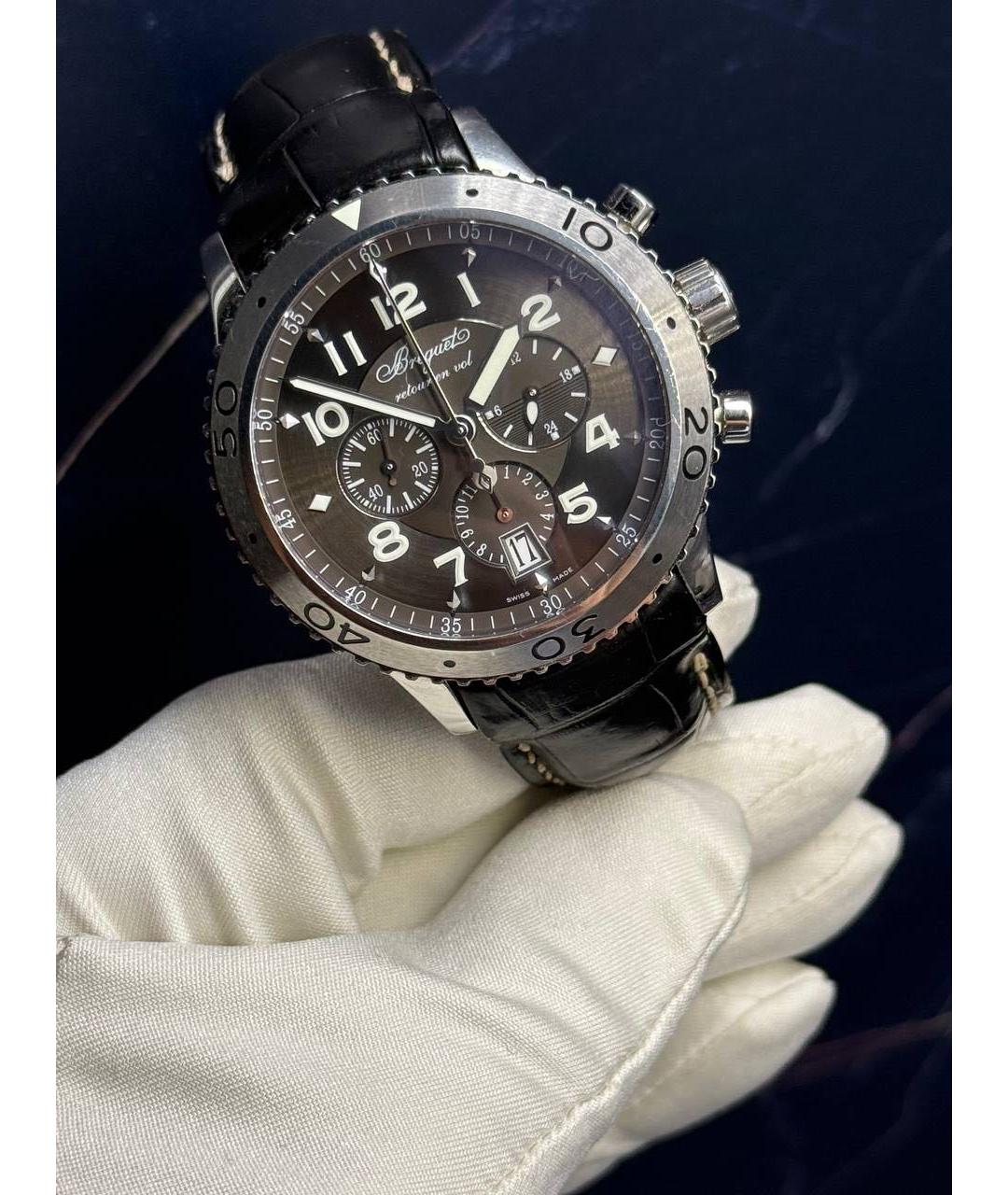 Breguet Черные металлические часы, фото 2