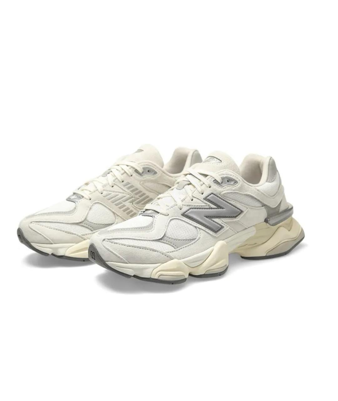 NEW BALANCE Белые низкие кроссовки / кеды из искусственной кожи, фото 3