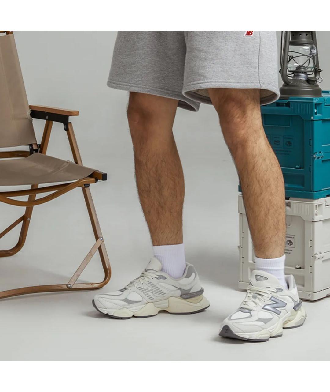 NEW BALANCE Белые низкие кроссовки / кеды из искусственной кожи, фото 6