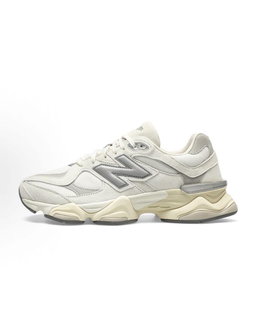 NEW BALANCE Белые низкие кроссовки / кеды из искусственной кожи, фото 2