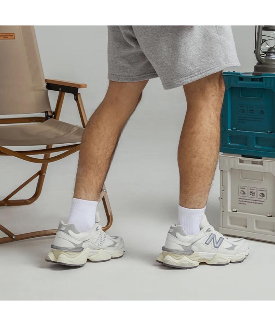 NEW BALANCE Белые низкие кроссовки / кеды из искусственной кожи, фото 7